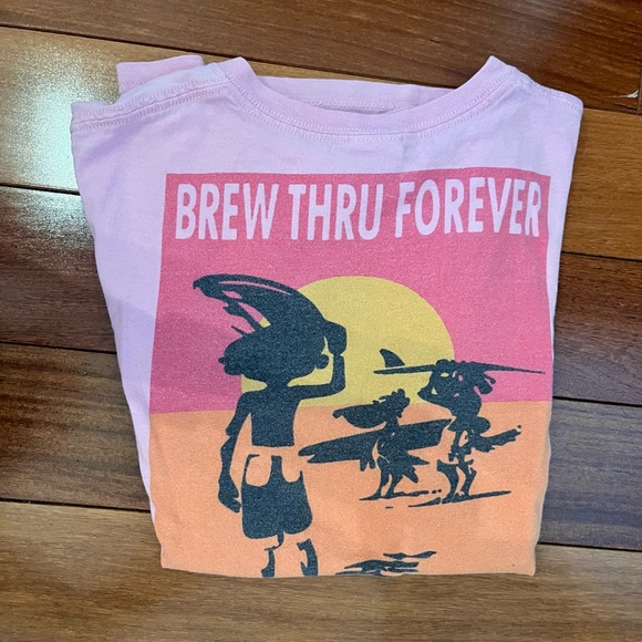 Pink OUTER BANKS vintage t-shirt - Picture 4 of 4